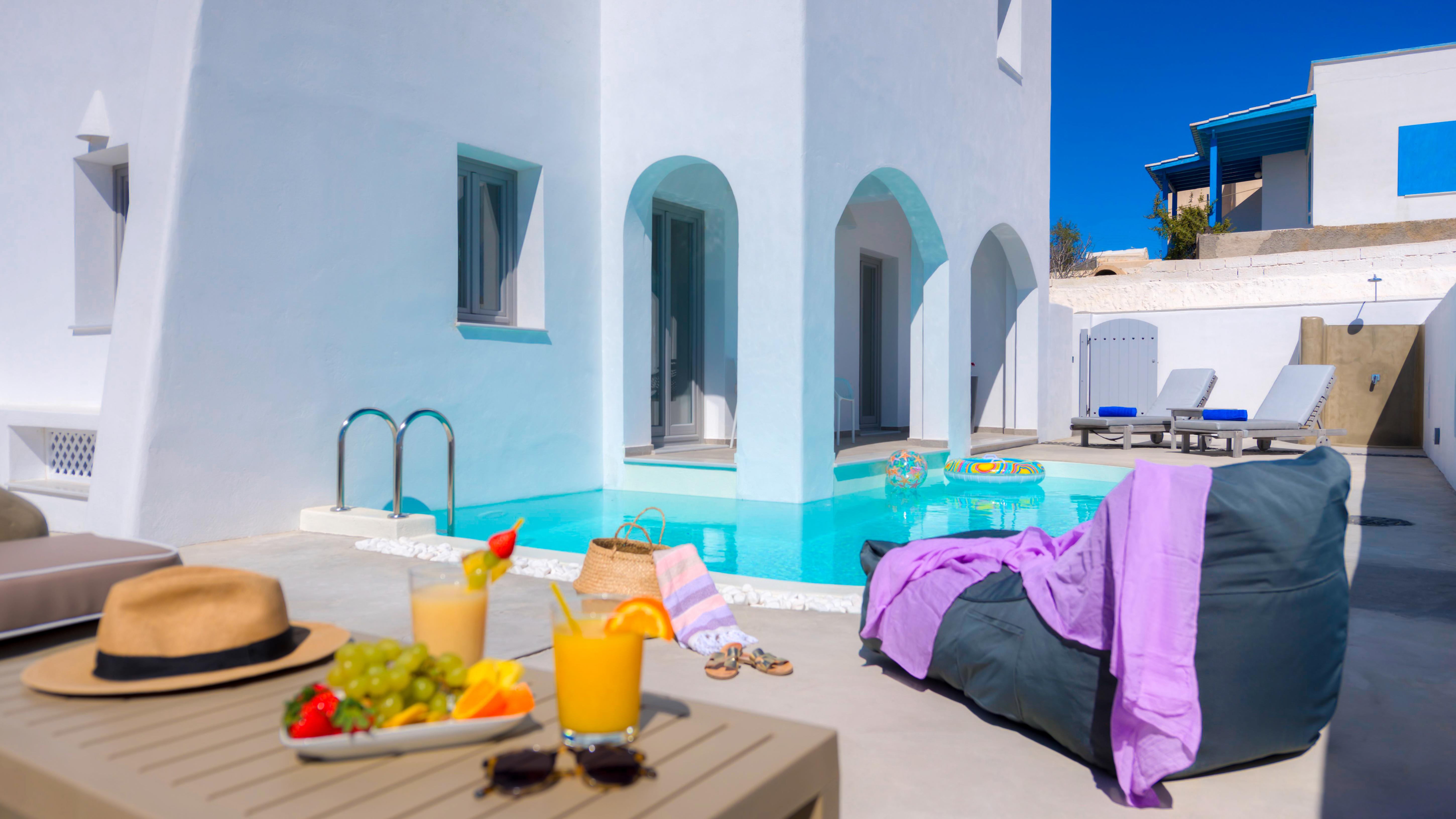 White Harmony Suites Megalochori  Luaran gambar